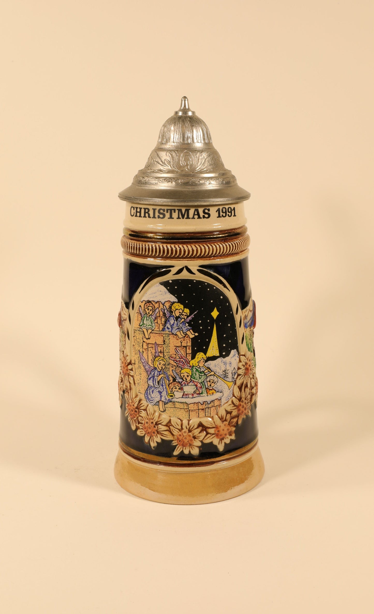 Christmas 1991 Beer Stein