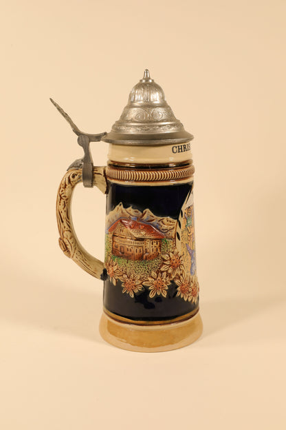 Christmas 1991 Beer Stein