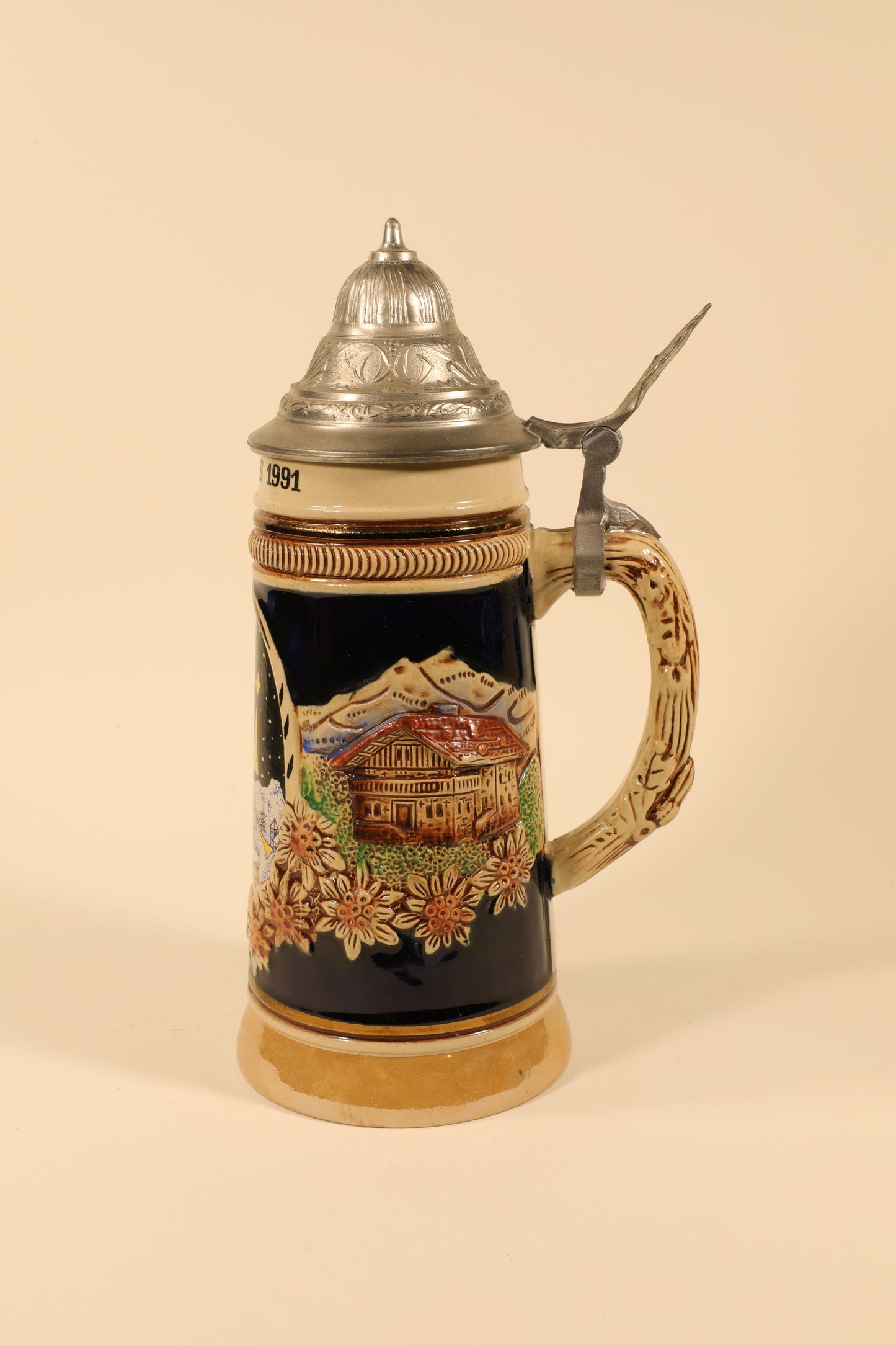 Christmas 1991 Beer Stein