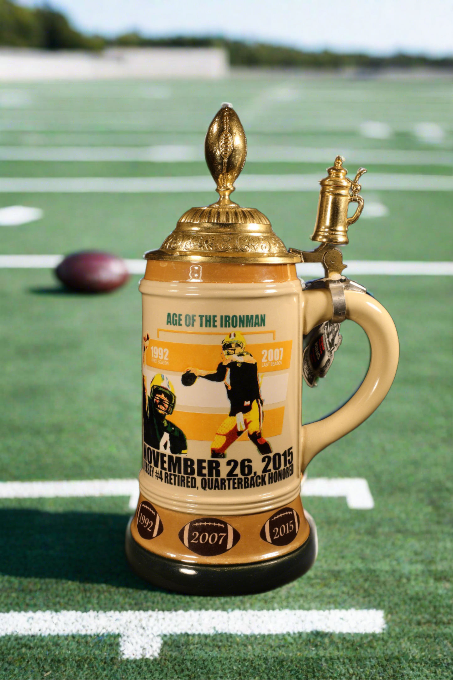 Brett Favre Tribute Stein