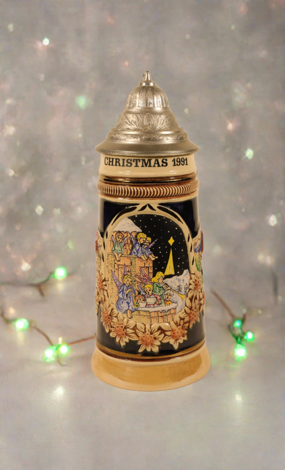 Christmas 1991 Beer Stein